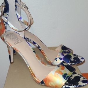 Vince Camuto silk heels